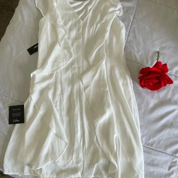 Lulus Audree ruffle mini dress - Picture 7 of 8